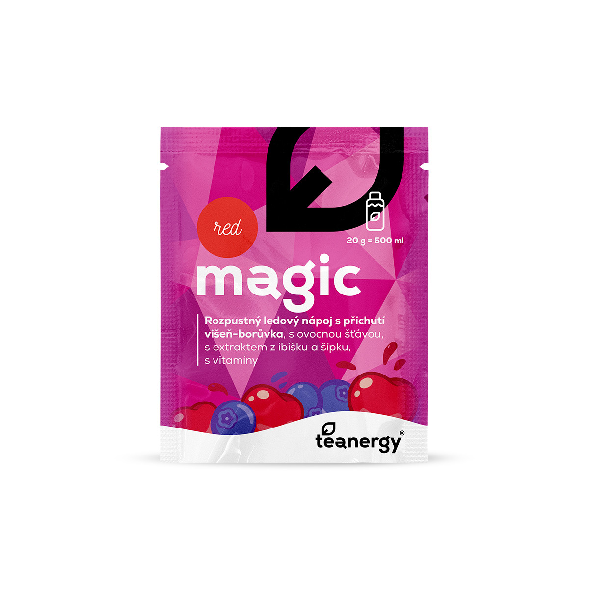 Teanergy Red Magic ovocný quickdrink, rozpustný, 20g