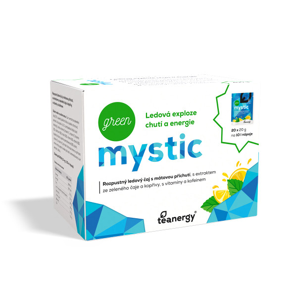 Teanergy Green Mystic zelený quickdrink, rozpustný, balení 20x20g
