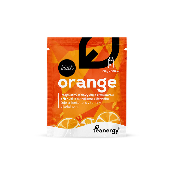 Teanergy Black Orange černý quickdrink, rozpustný, 20g